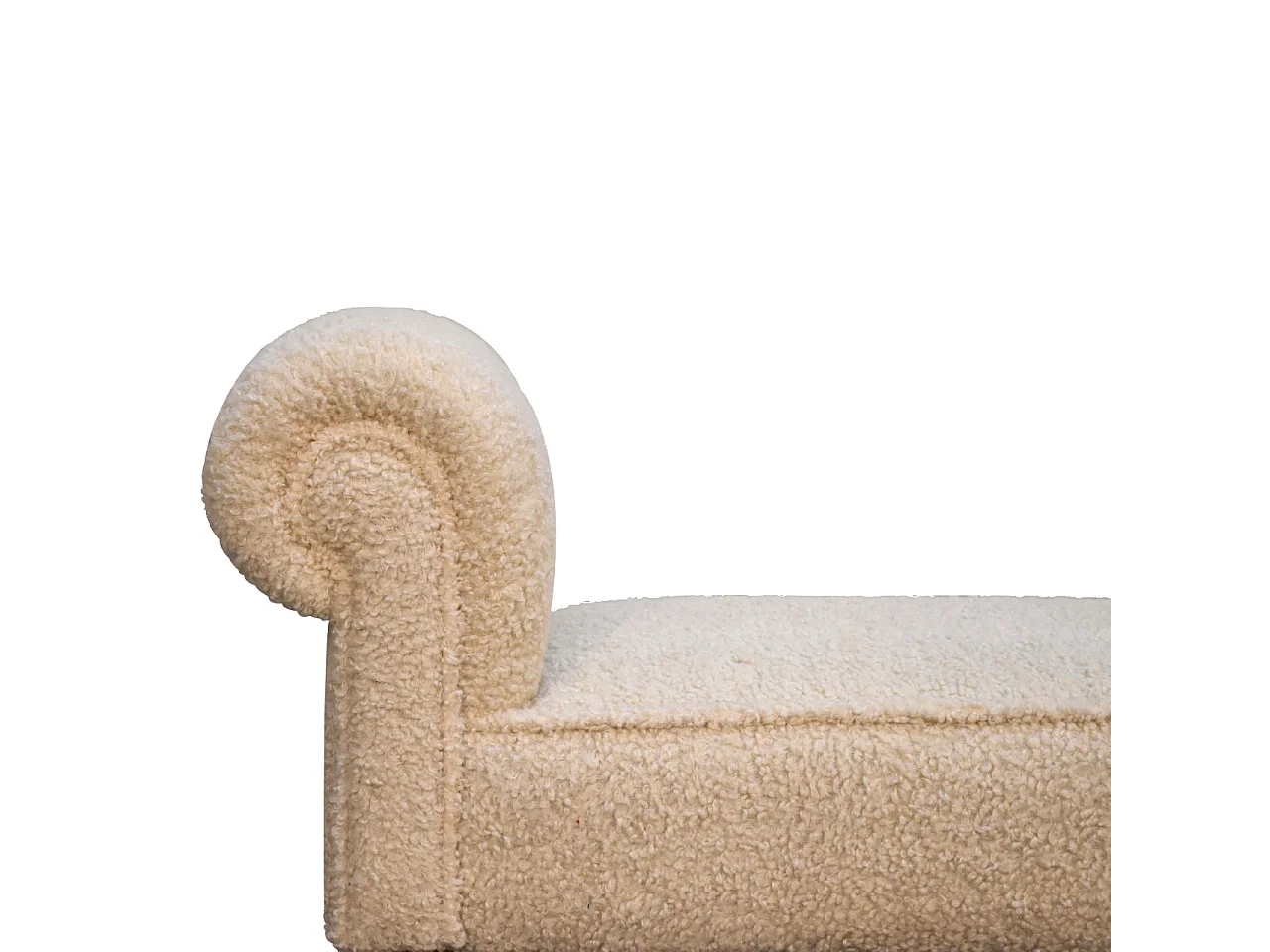 Banc en crème Boucle.