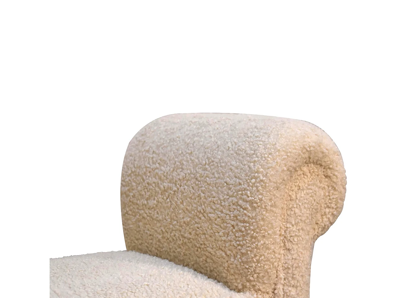 Banc en crème Boucle.