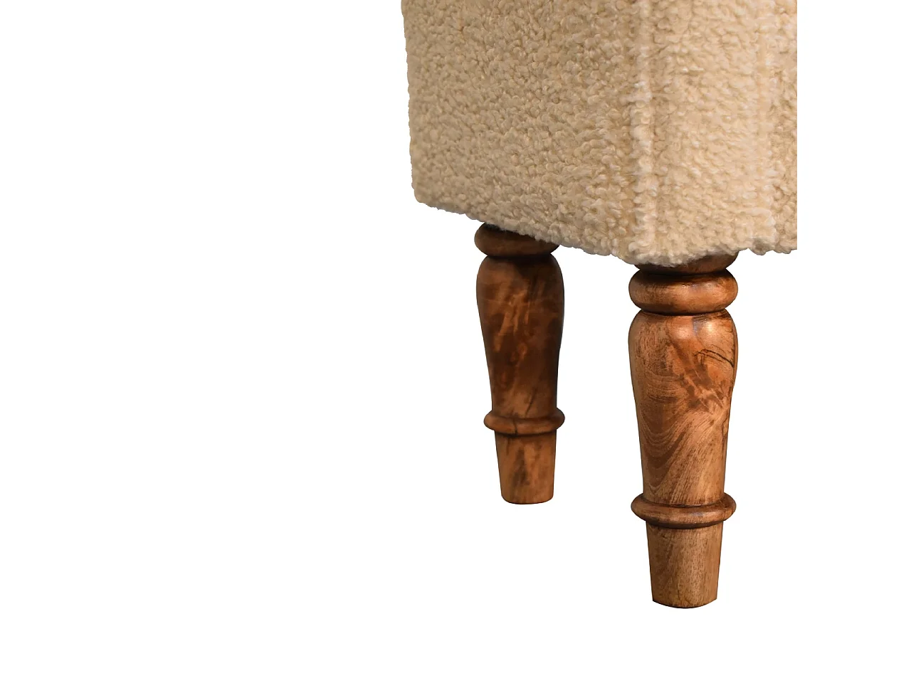 Banc en crème Boucle.