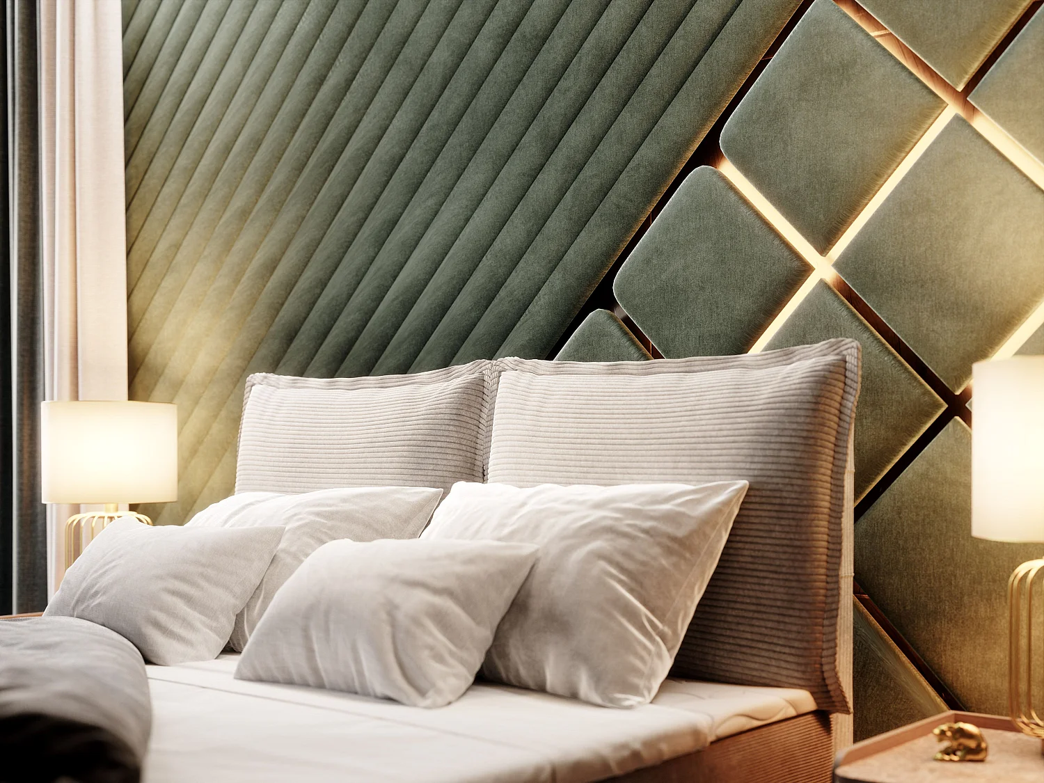 Boxspringbed LENTE 180x200 cm Set met hoofdbord, bedbodem en matras, Poederroze