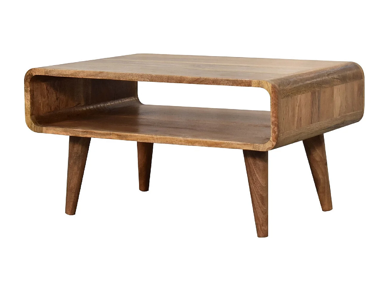 Artisan Furniture Massief Houten Open Eiken-achtige Mediakast, Woonkamer