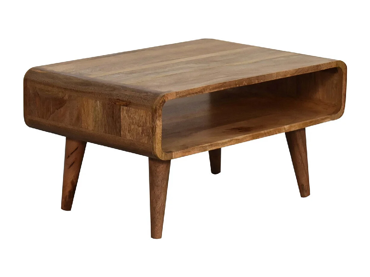 Mobile TV aperto Artisan Furniture finitura rovere, 1 scomparto aperto, marrone chiaro