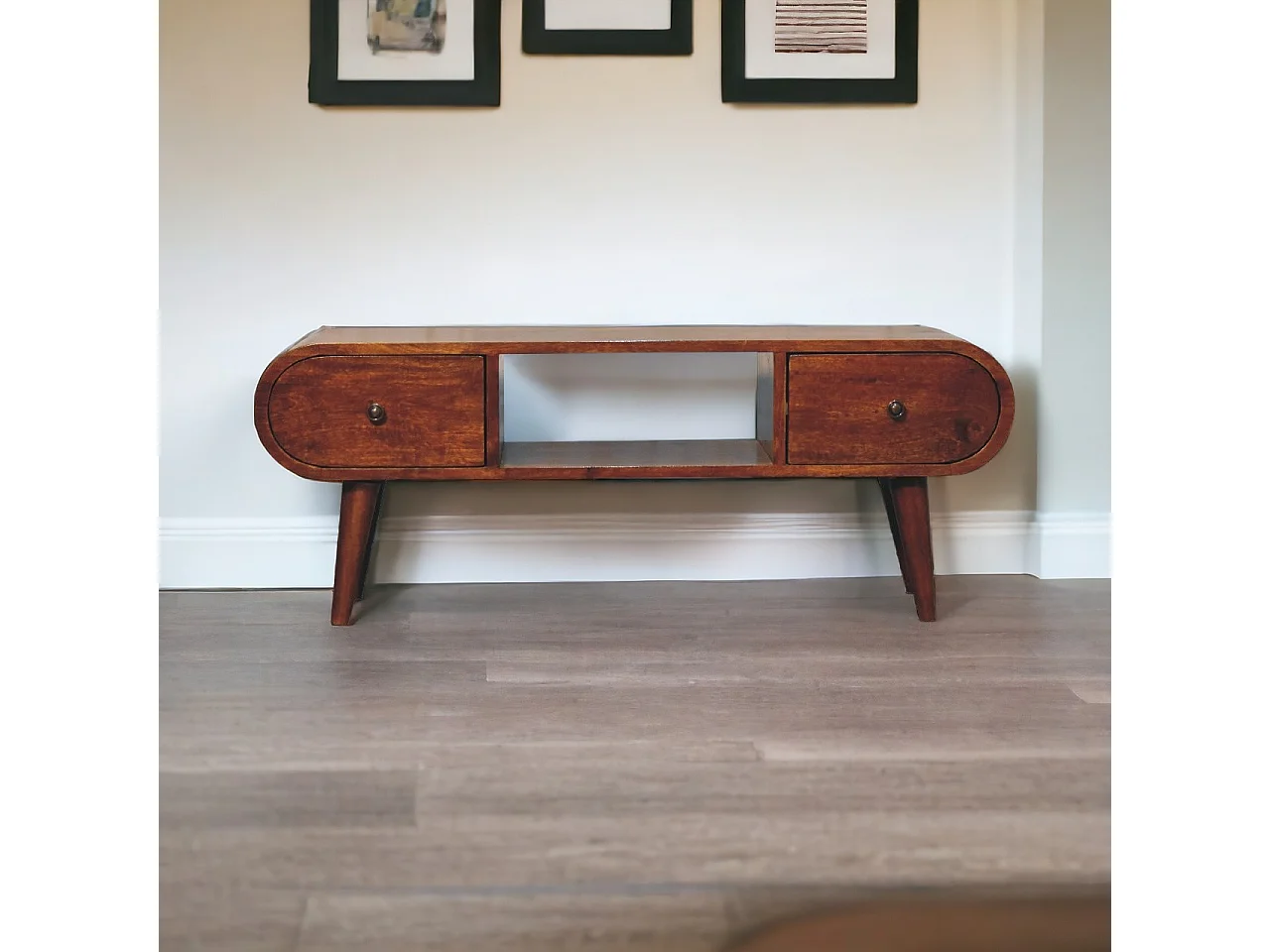 Artisan Furniture Massief Houten Kastanje London TV Stand, Woonkamer