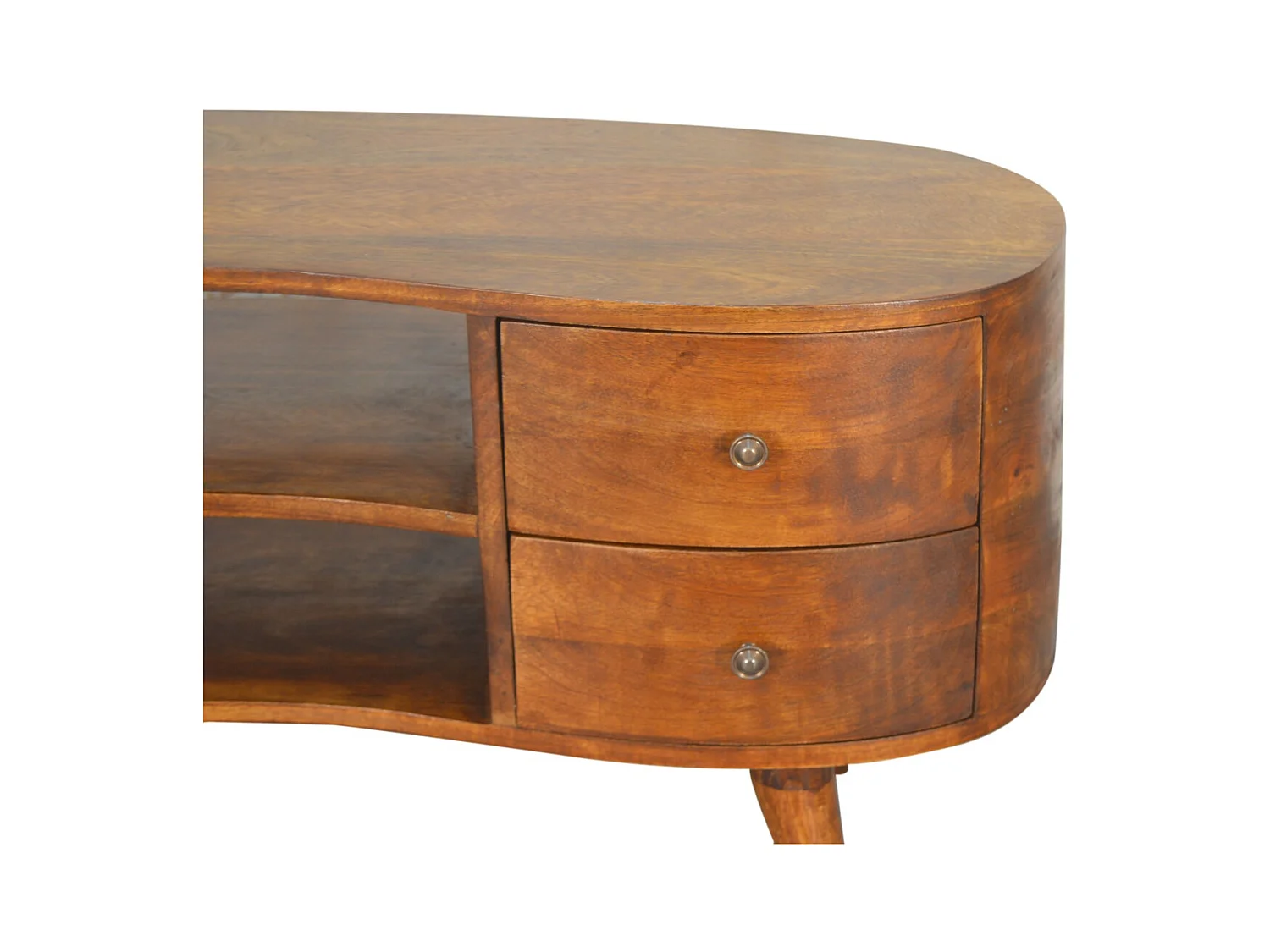 Artisan Furniture Massief Houten Kastanje Entertainment Eenheid met 4 Laden, Woonkamer