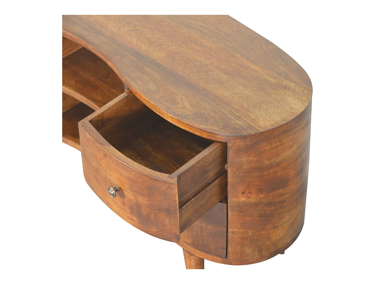 Artisan Furniture Massief Houten Kastanje Entertainment Eenheid met 4 Laden, Woonkamer