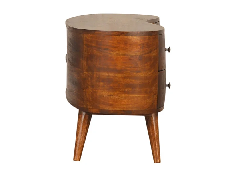 Artisan Furniture Massief Houten Kastanje Entertainment Eenheid met 4 Laden, Woonkamer