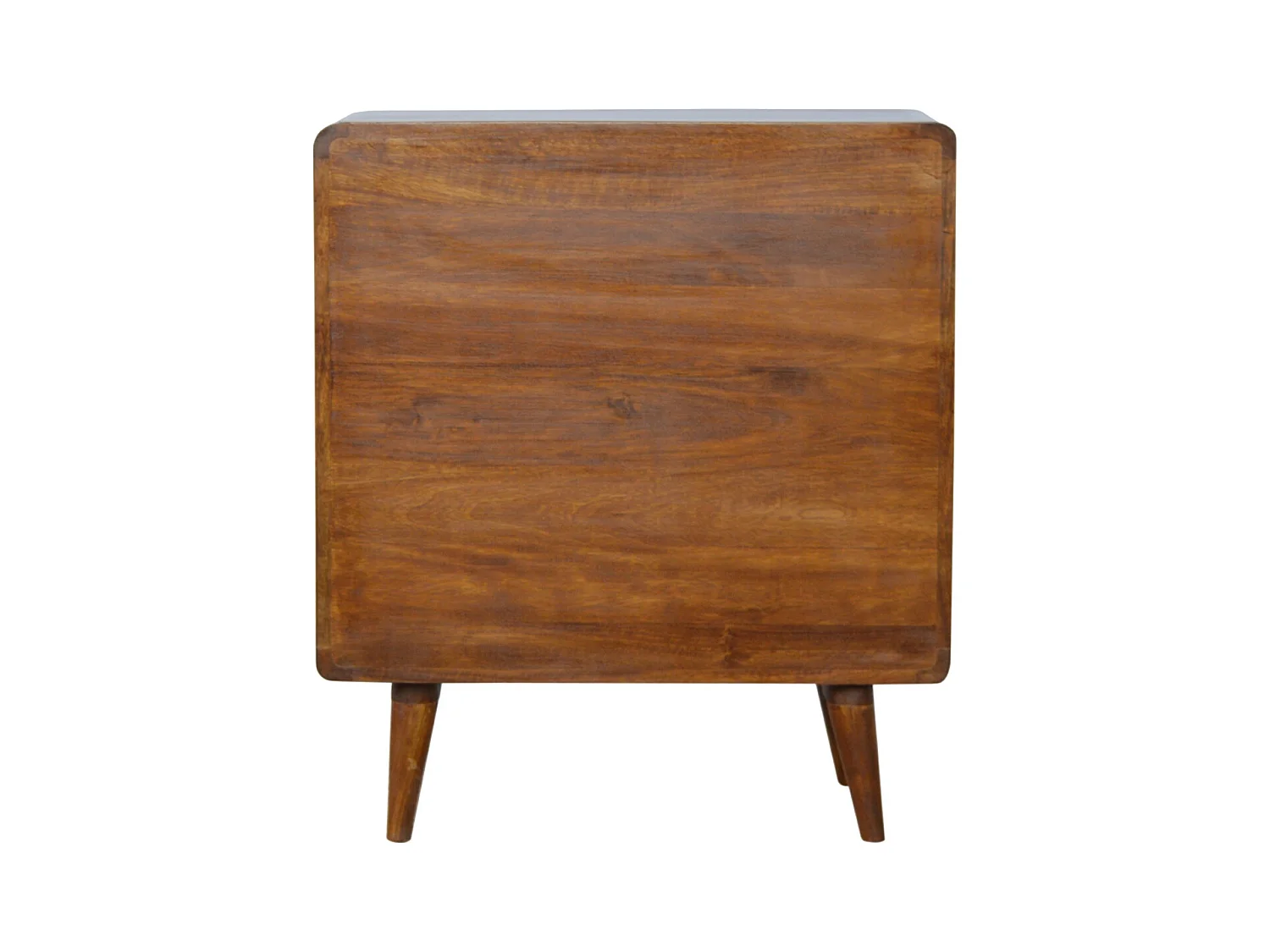 Artisan Furniture Massief Houten Kastanje Gebogen Kist met 3 Laden, Slaapkamer