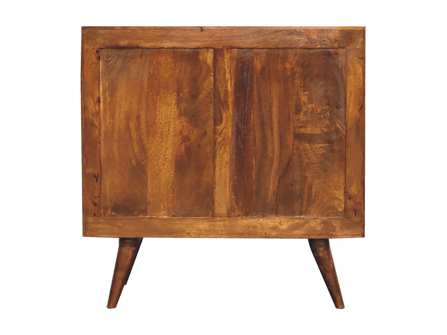 Artisan Furniture Cassettone in Legno Massello di Castagno con 3 Cassetti e Intaglio di Ananas, Camera da Letto