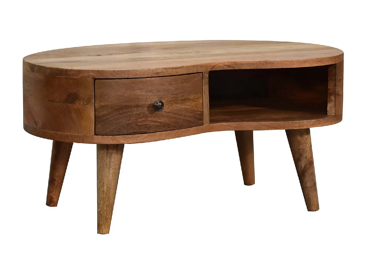 Artisan Furniture Tavolino da Caffè Mini in Legno Massello di Quercia con 1 Cassetto, Soggiorno