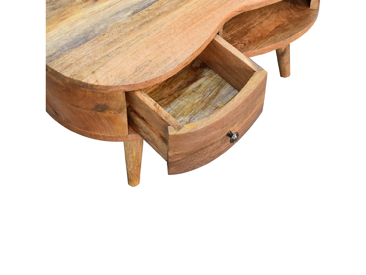 Artisan Furniture Tavolino da Caffè Mini in Legno Massello di Quercia con 1 Cassetto, Soggiorno