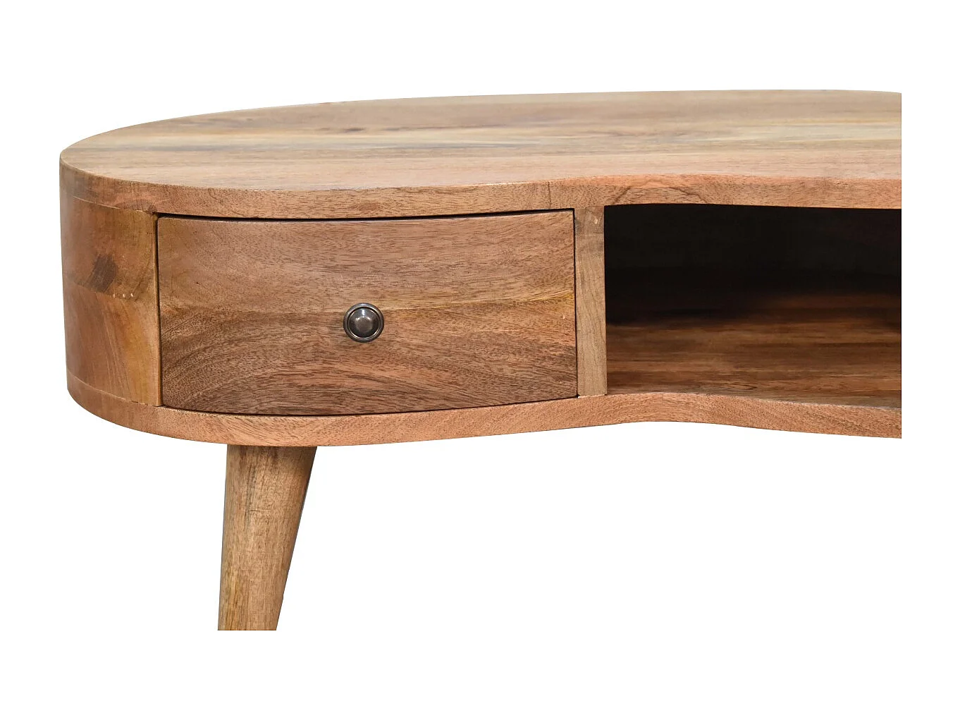 Artisan Furniture Tavolino da Caffè Mini in Legno Massello di Quercia con 1 Cassetto, Soggiorno