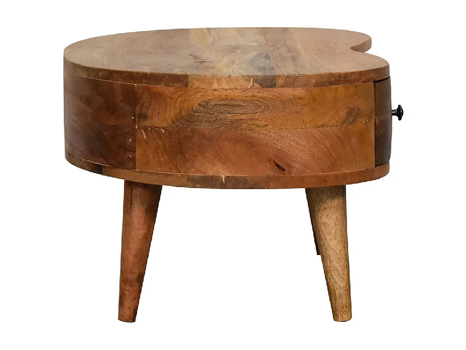 Artisan Furniture Tavolino da Caffè Mini in Legno Massello di Quercia con 1 Cassetto, Soggiorno