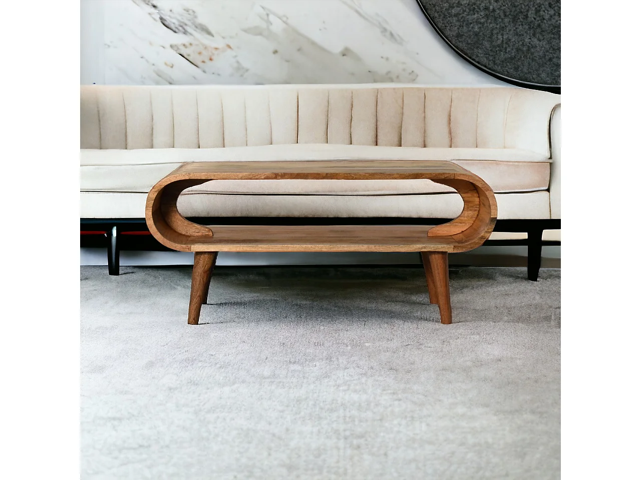 Artisan Furniture Massief Houten Amaya Nordic Stijl Salontafel, Woonkamer