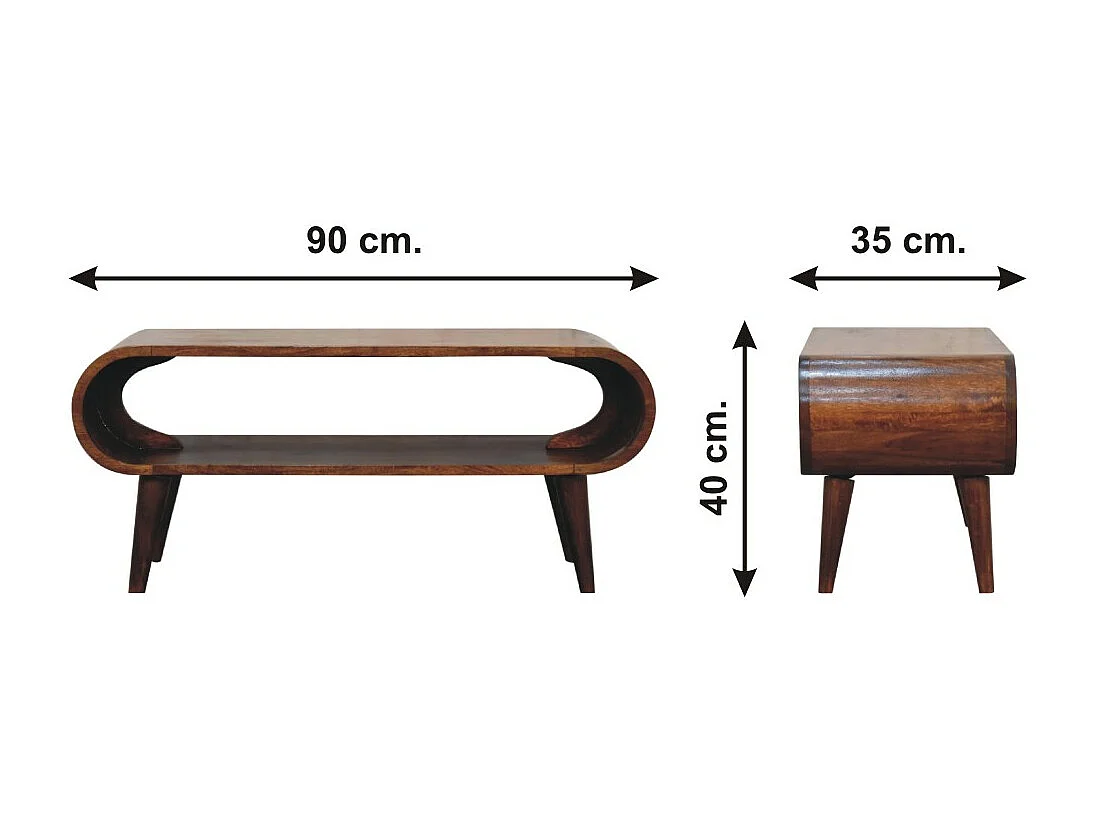 Table basse Amaya en style nordique.