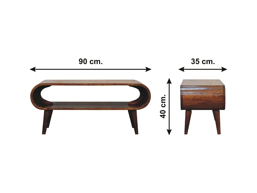 Table basse Amaya en style nordique.