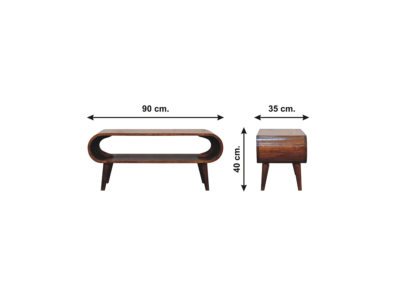 Table basse Amaya en style nordique.
