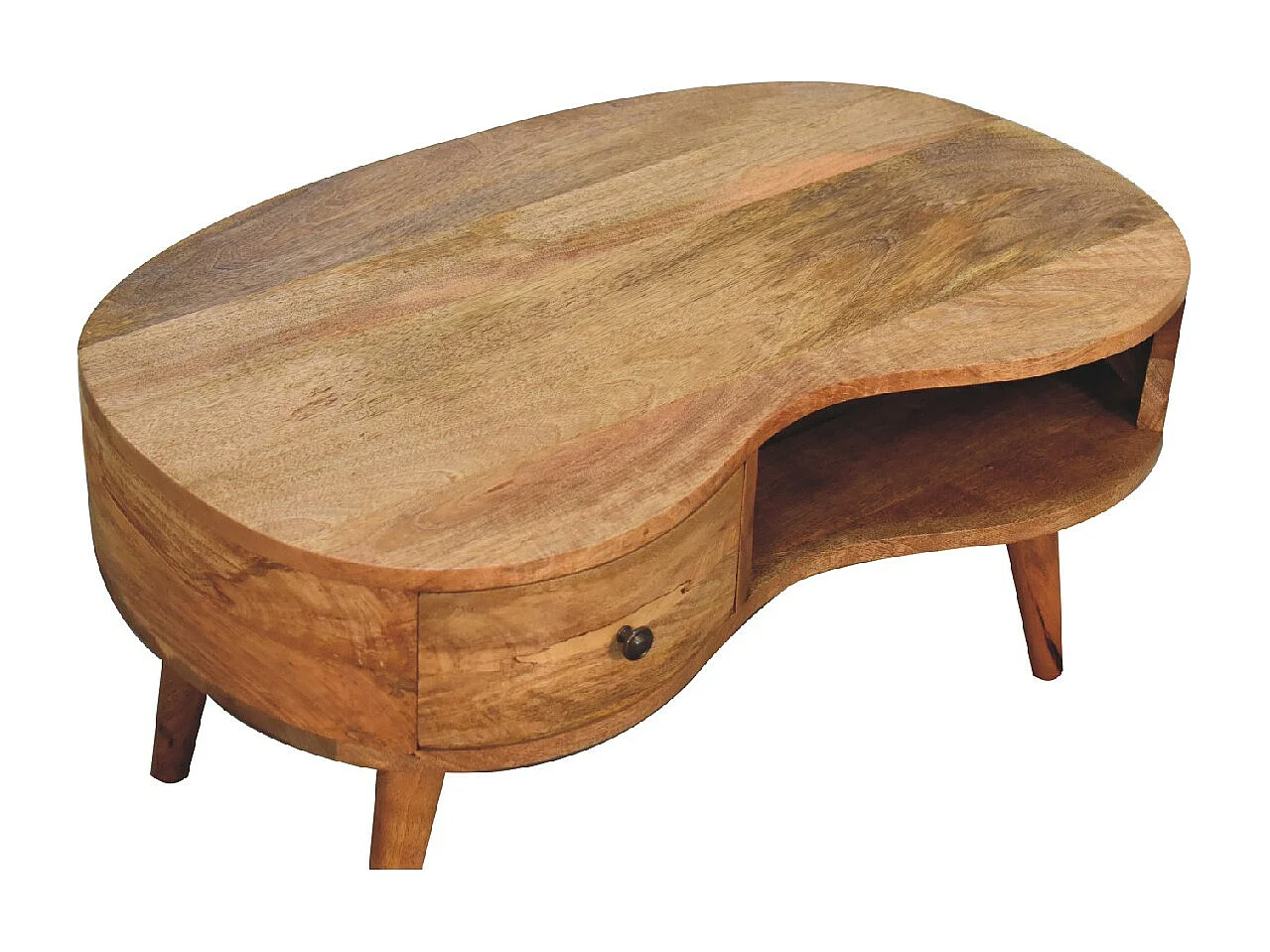 Artisan Furniture Tavolino da Caffè in Legno Massello di Quercia con 1 Cassetto, Soggiorno