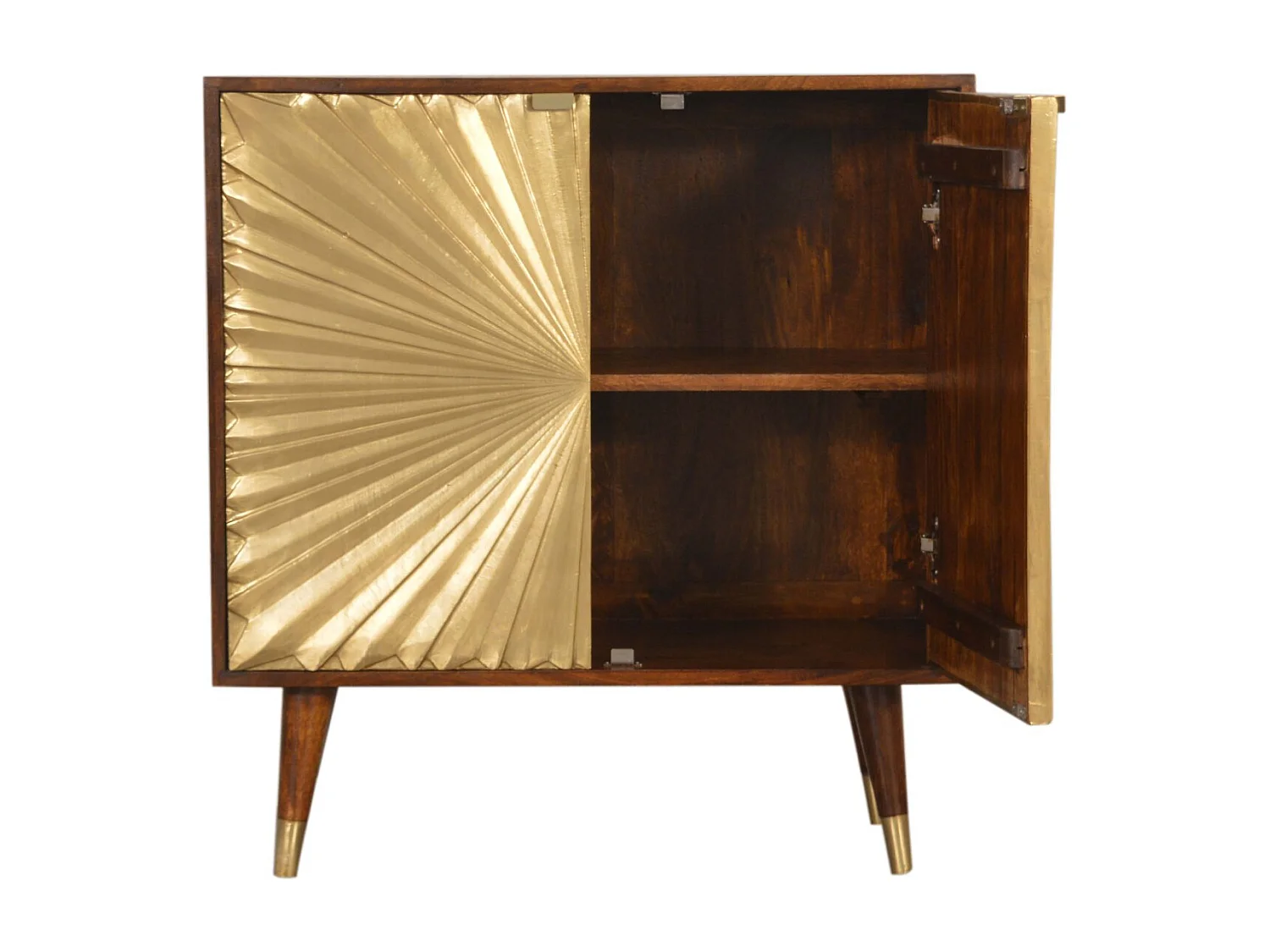 Möbelstück Manila Gold von Artisan Furniture, 2 Innenregale, goldbraune Mischung