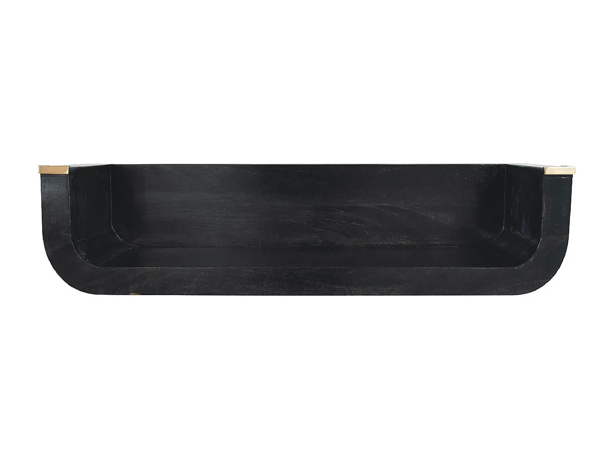 Artisan Furniture Solid Wood Indira Floating Console Table, Black Color