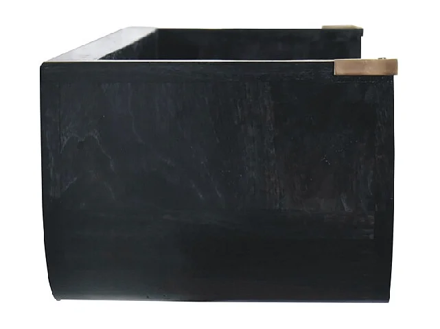 Artisan Furniture Solid Wood Indira Floating Console Table, Black Color