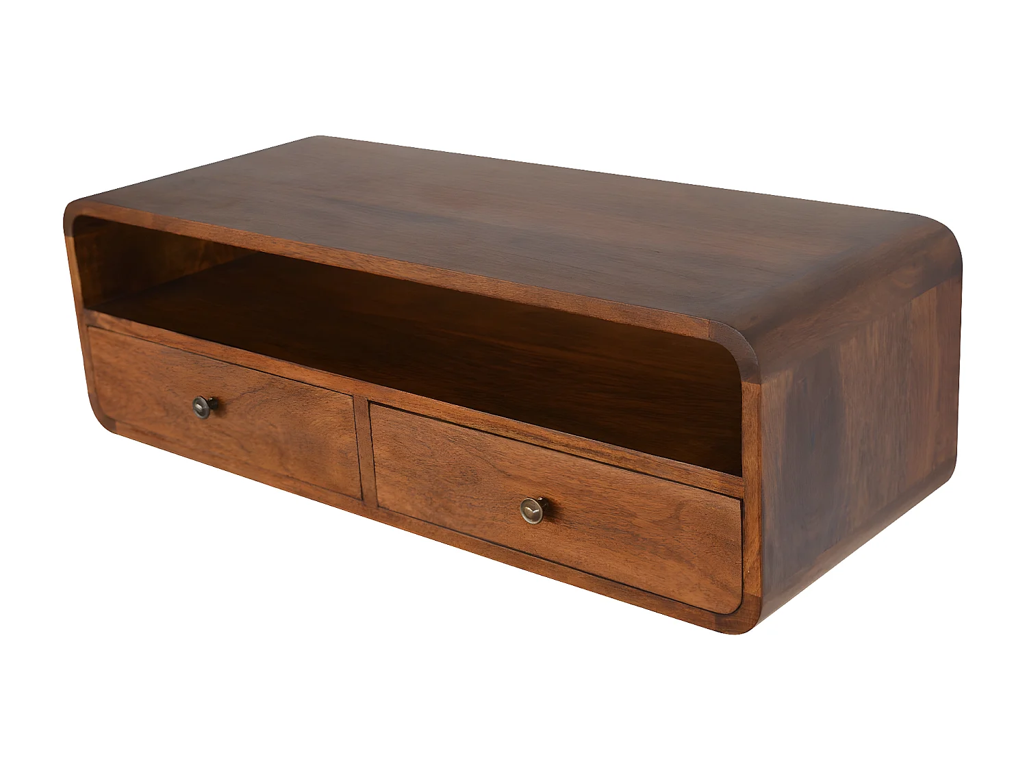 Console Ouverte Flottante en Châtaignier.