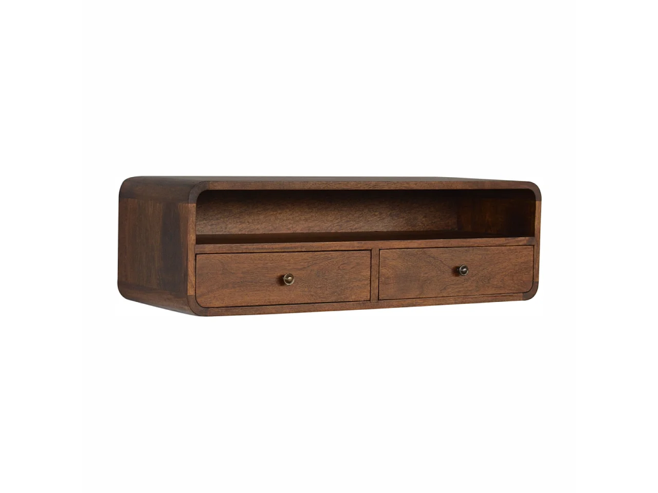 Console Ouverte Flottante en Châtaignier.