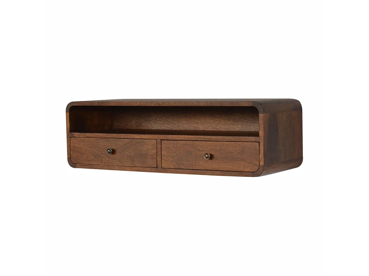 Console Ouverte Flottante en Châtaignier.