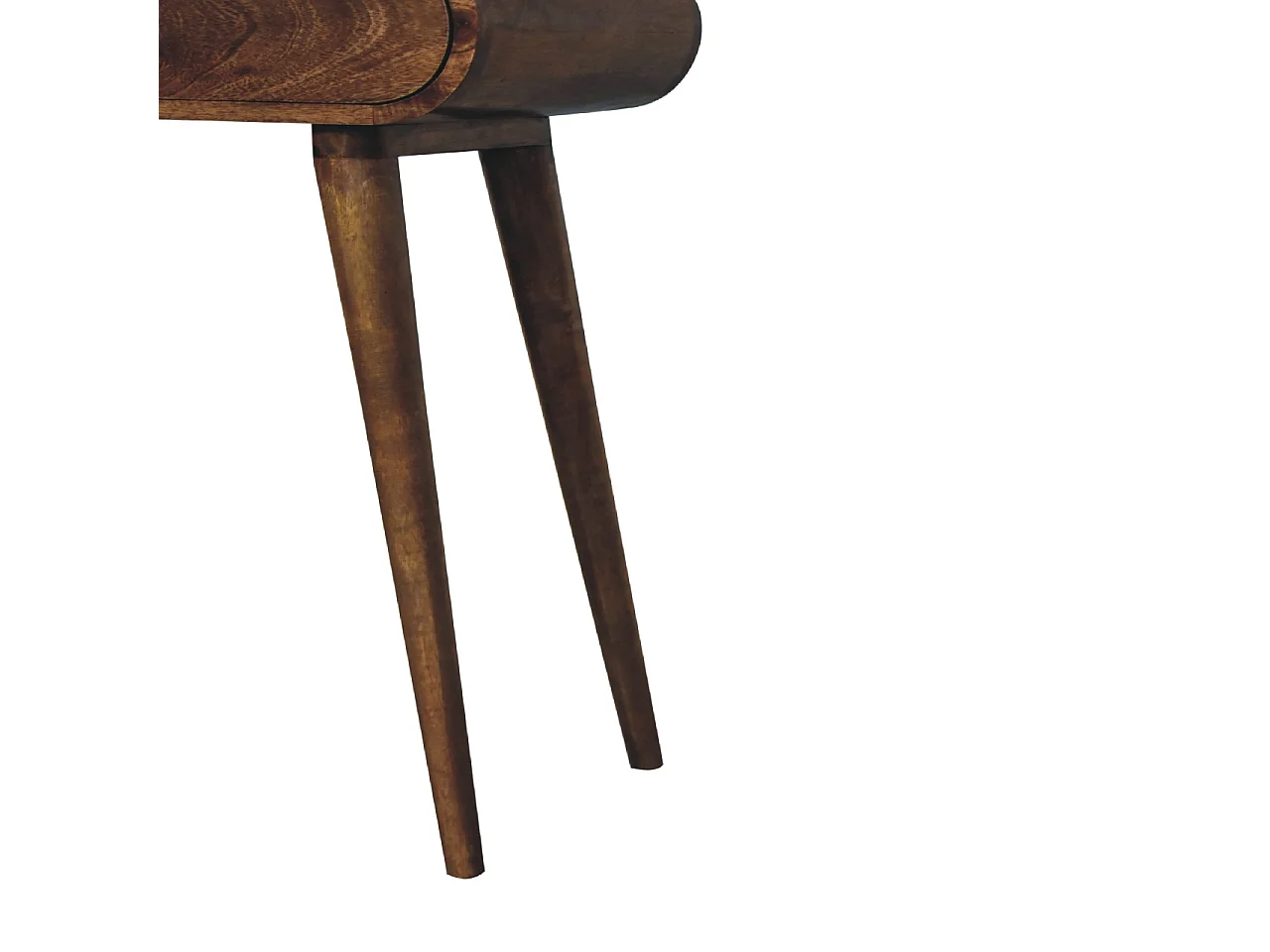 Artisan Furniture Mini szara konsola London z litego drewna, przedpokój lub wejście