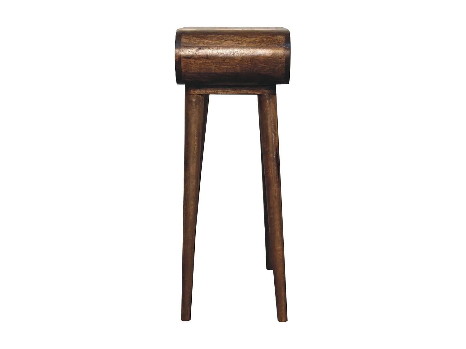 Artisan Furniture Mini szara konsola London z litego drewna, przedpokój lub wejście