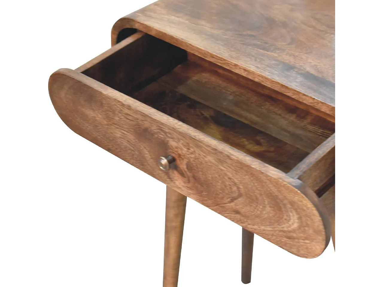 Artisan Furniture Table Console Mini London en Bois Massif, 1 Tiroir, Gris