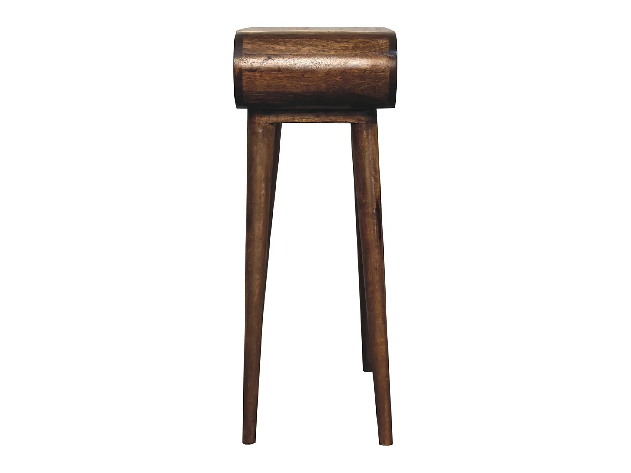 Artisan Furniture Table Console Mini London en Bois Massif, 1 Tiroir, Gris