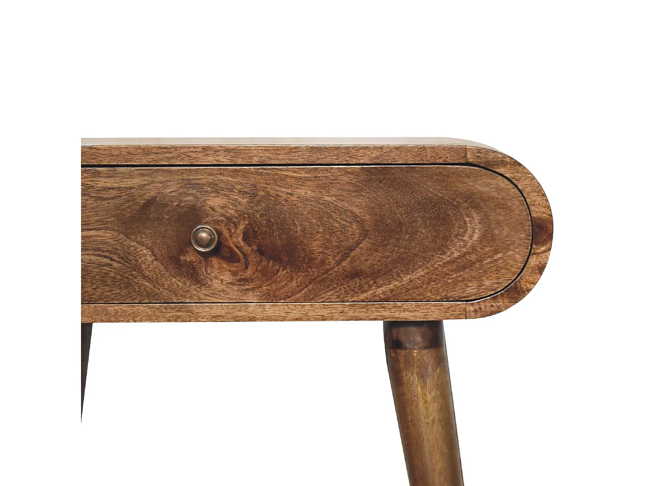 Artisan Furniture Table Console Mini London en Bois Massif, 1 Tiroir, Gris
