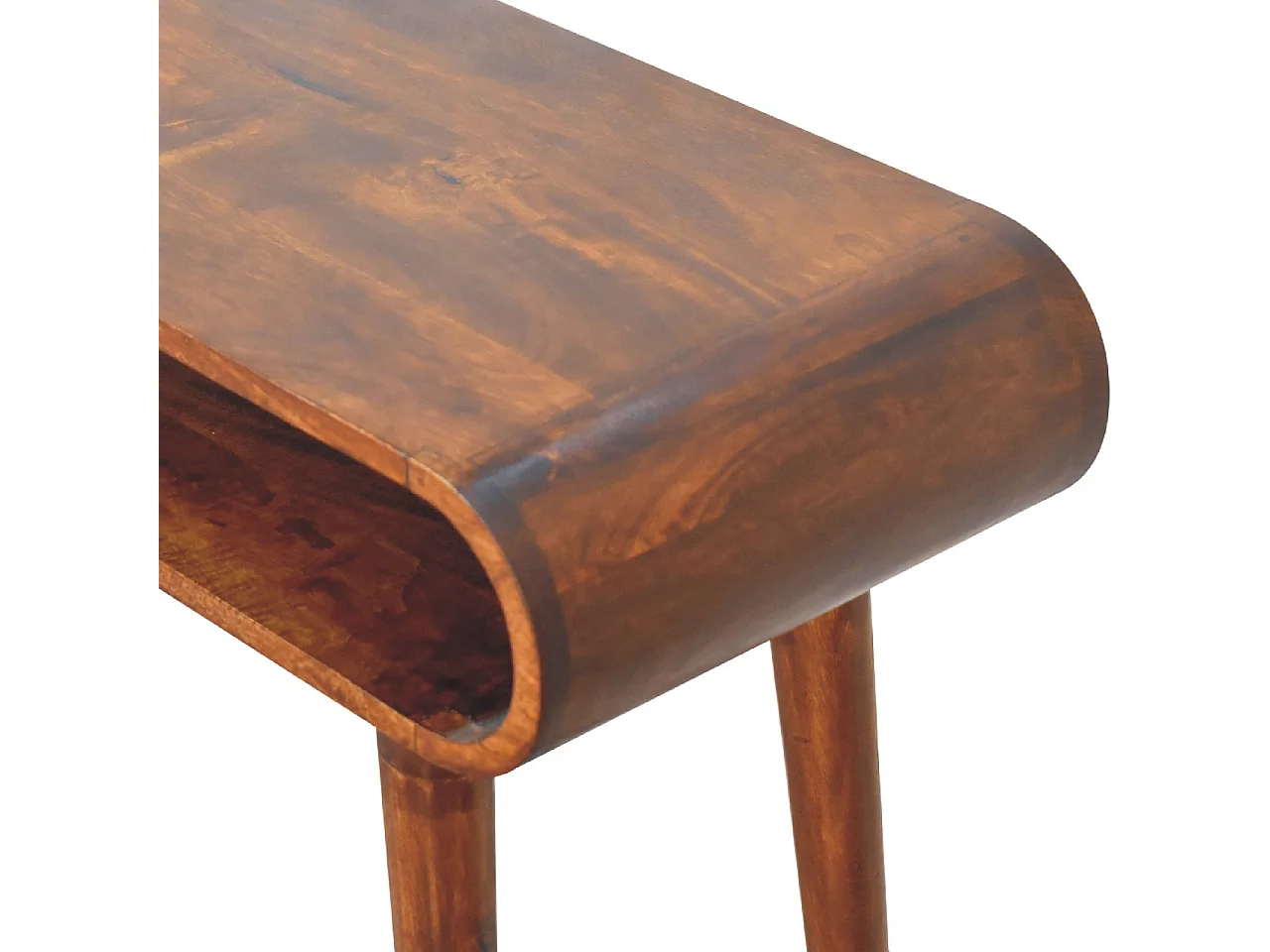 Konsole Amaya im nordischen Stil von Artisan Furniture, 1 offenes Fach, dunkelbraun