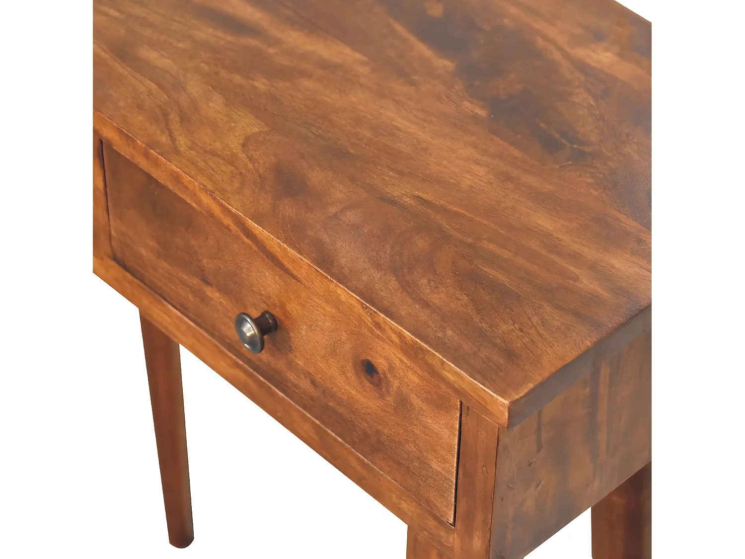 Artisan Furniture Mini Consola de Corredor em Castanho com 2 Gavetas, Armazenamento Compacto