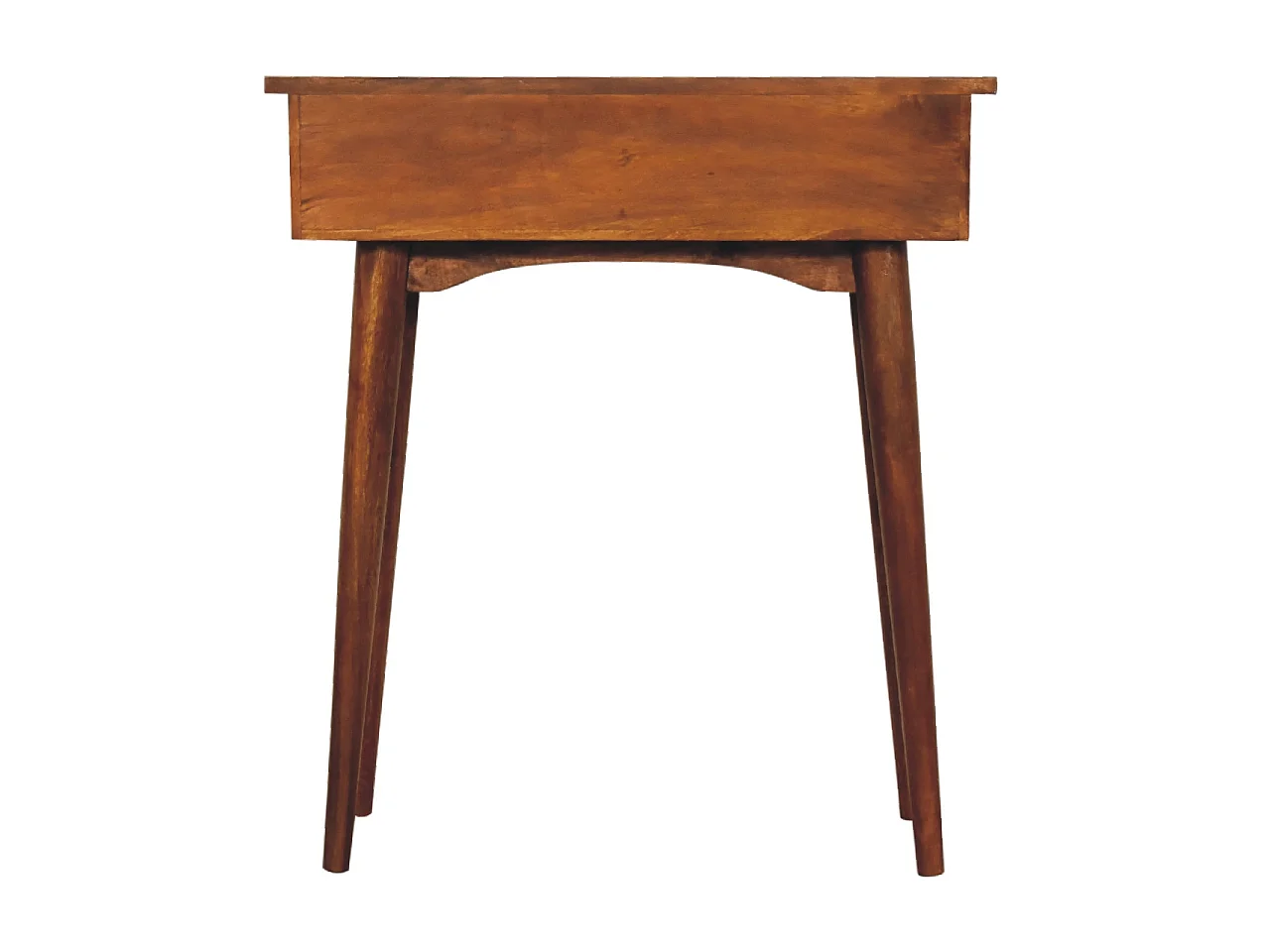 Mini chestnut hallway console.