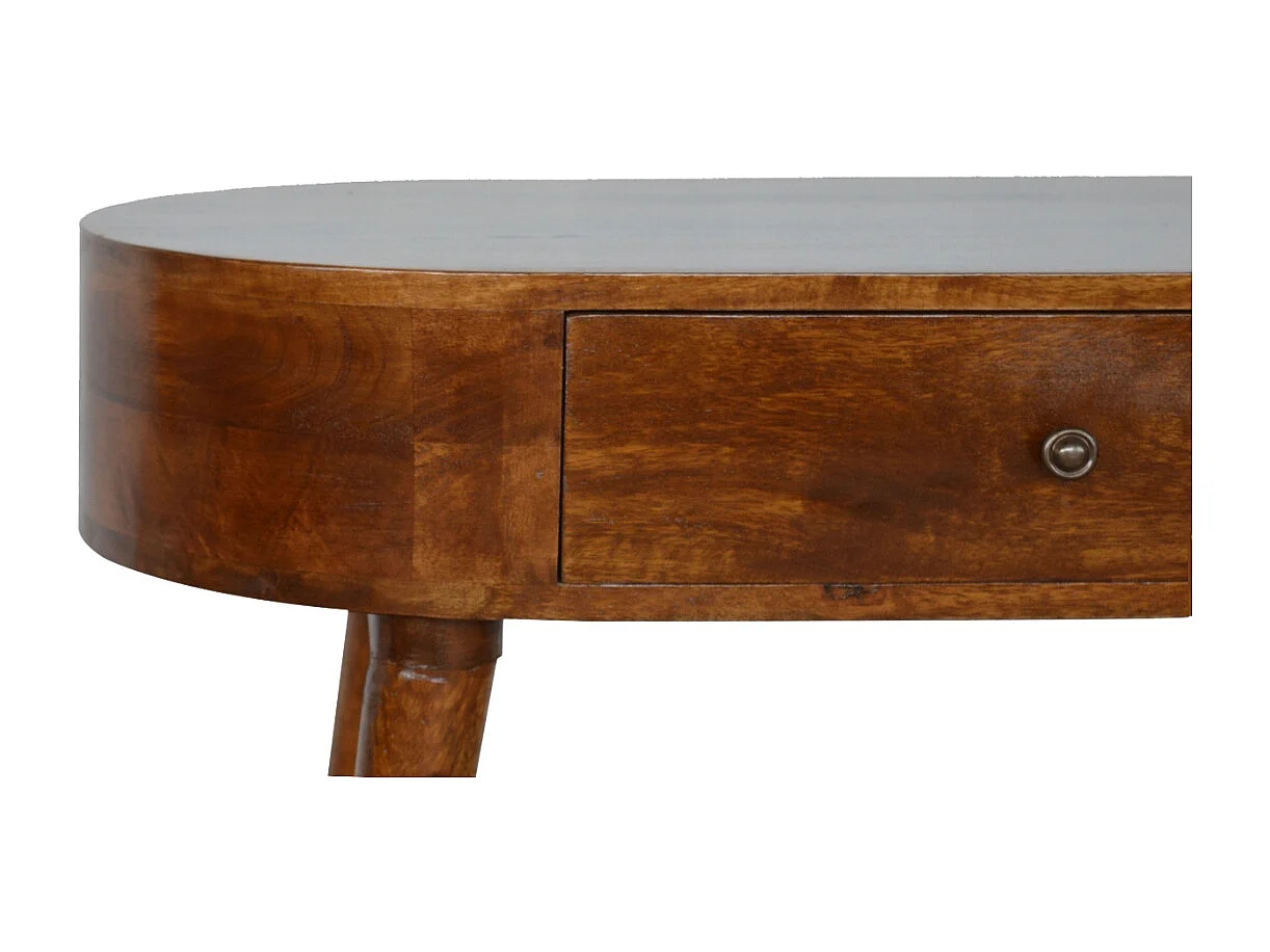 Artisan Furniture Orzechowa konsola Albion z 1 szufladą, klasyczny element przedpokoju