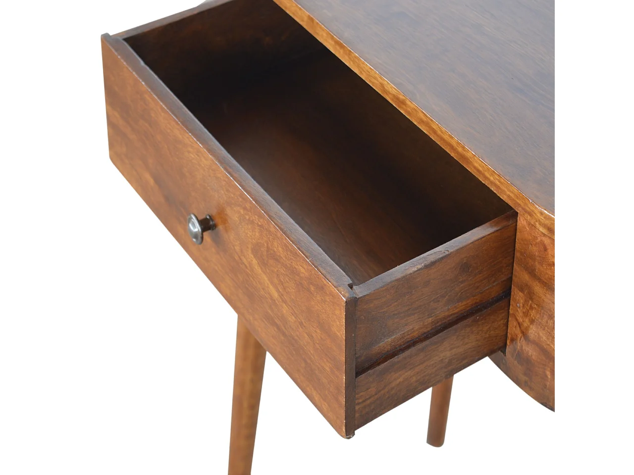 Artisan Furniture Orzechowa konsola Albion z 1 szufladą, klasyczny element przedpokoju