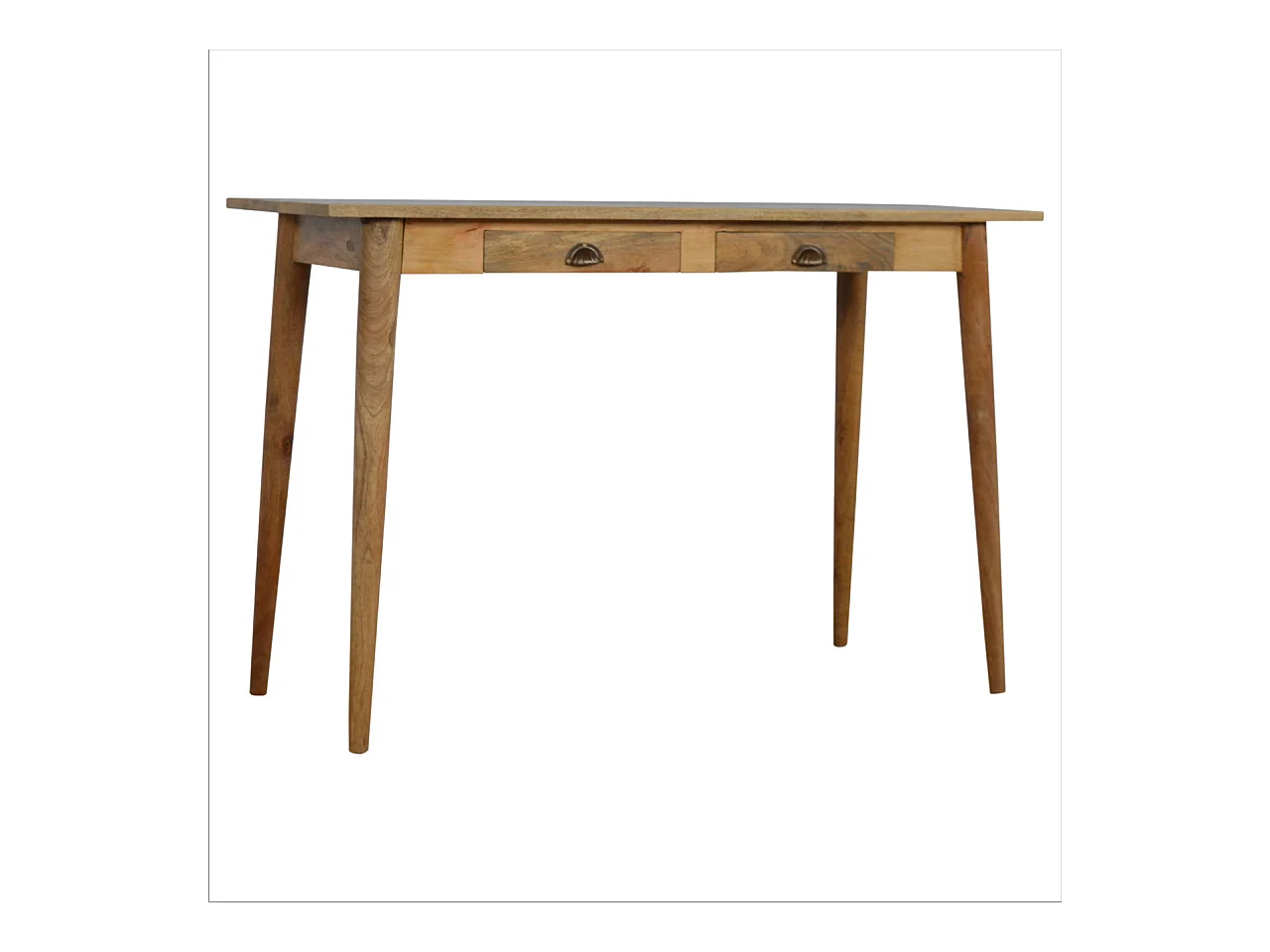 Artisan Furniture Dębowa biurko z 2 szufladami, nordycki styl