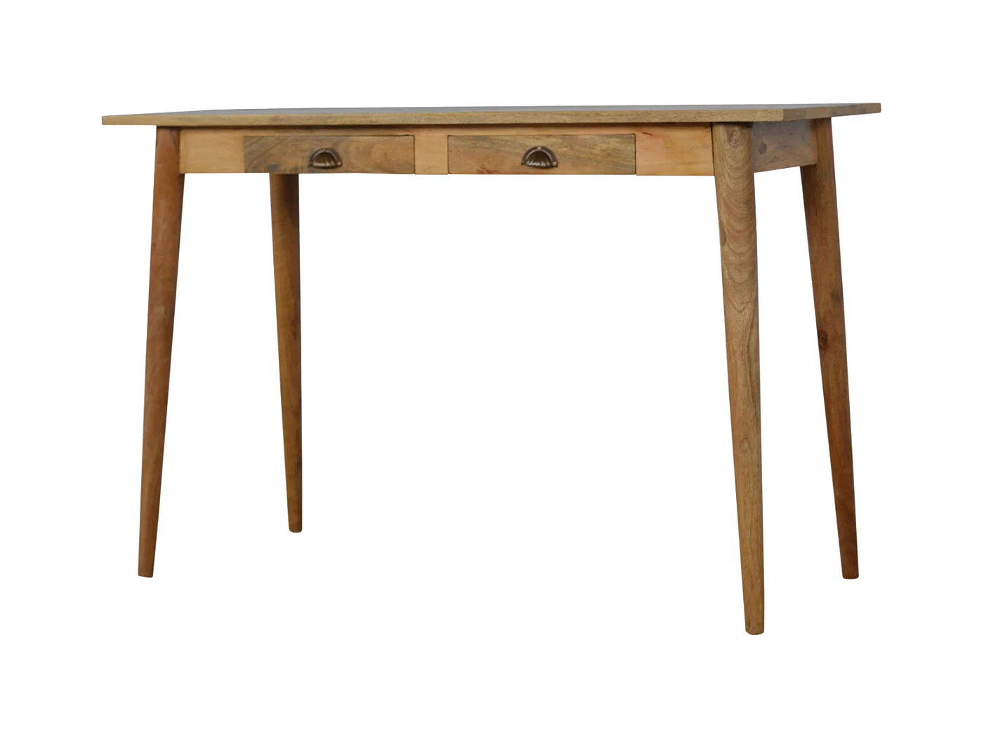 Artisan Furniture Dębowa biurko z 2 szufladami, nordycki styl