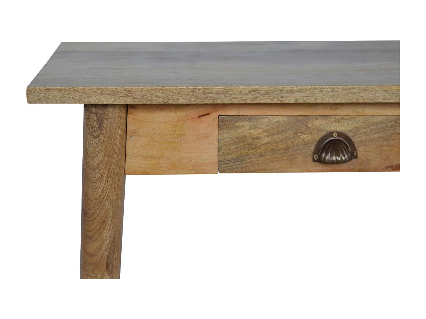 Artisan Furniture Massief Houten Eiken-achtige Schrijftafel met 2 Laden, Nordic Stijl