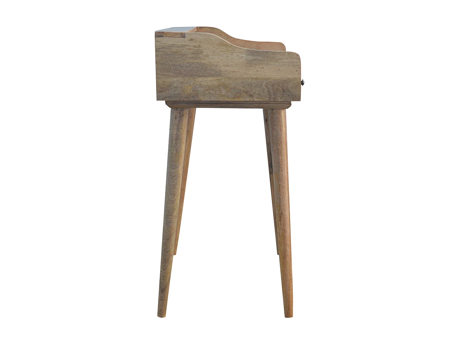 Bureau avec dos en coquille de galerie.