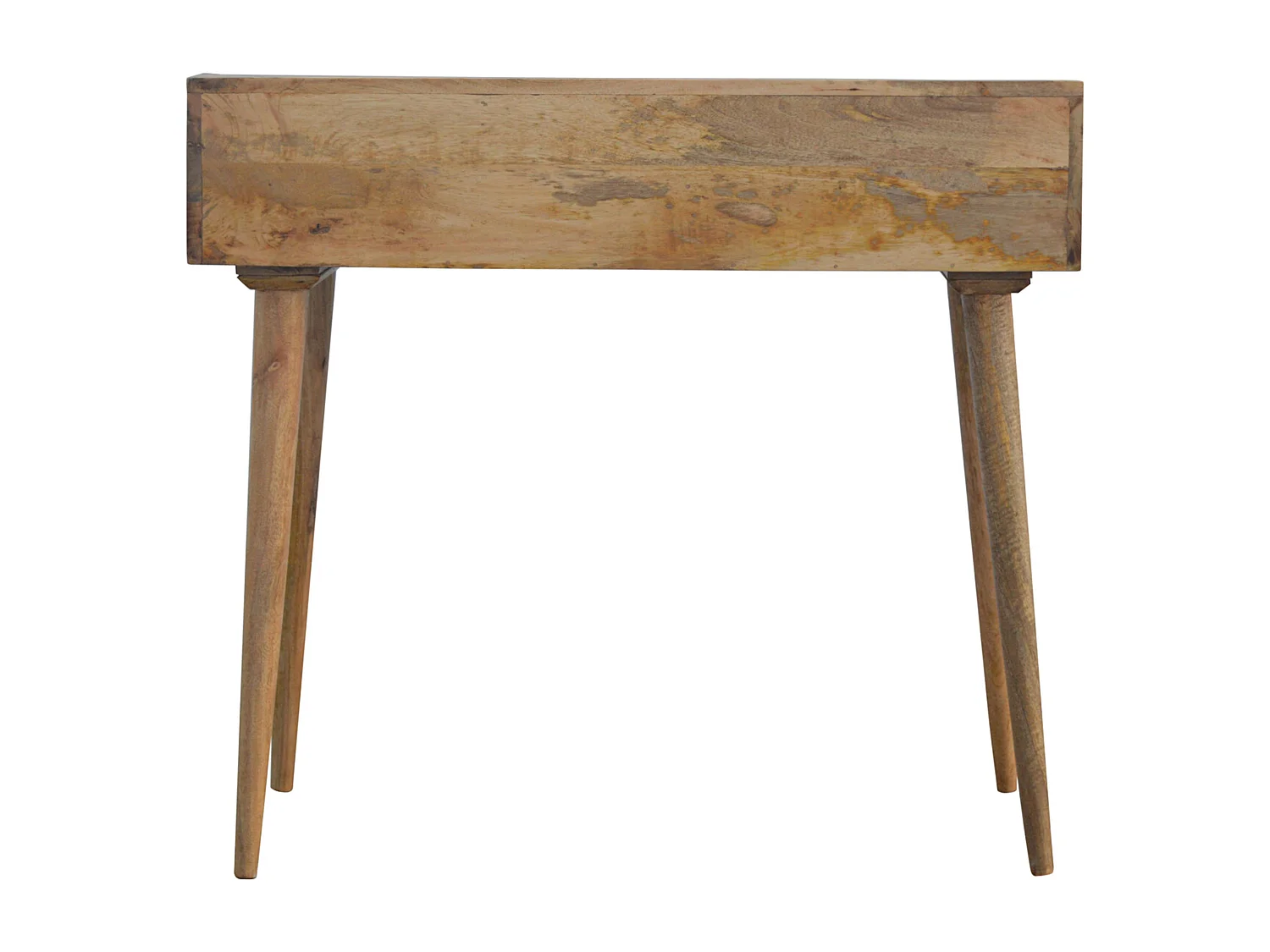 Bureau avec dos en coquille de galerie.