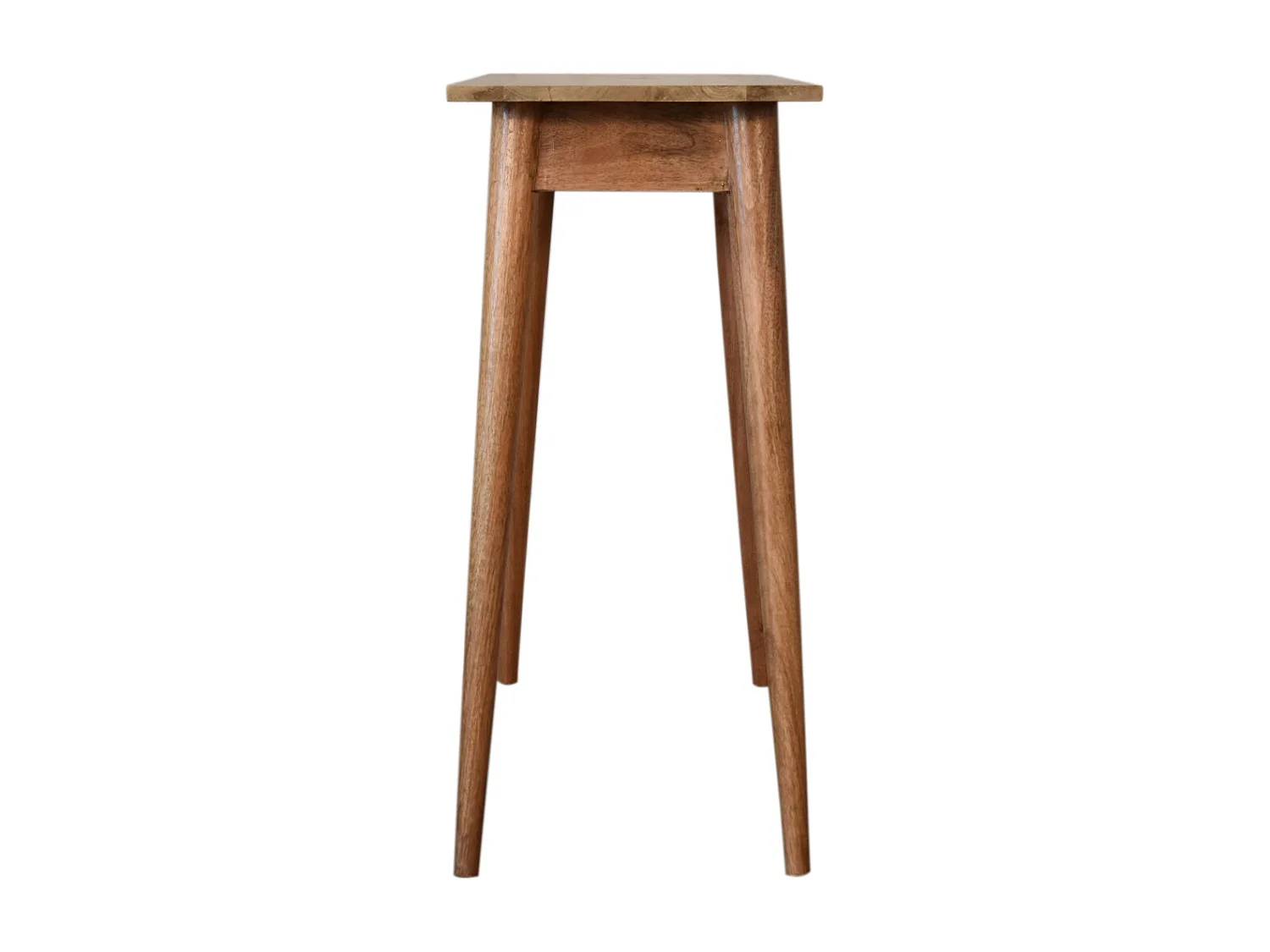 Artisan Furniture Massief Houten Mini Eiken-achtige Schrijftafel, Nordic Stijl, Compacte Werkplek