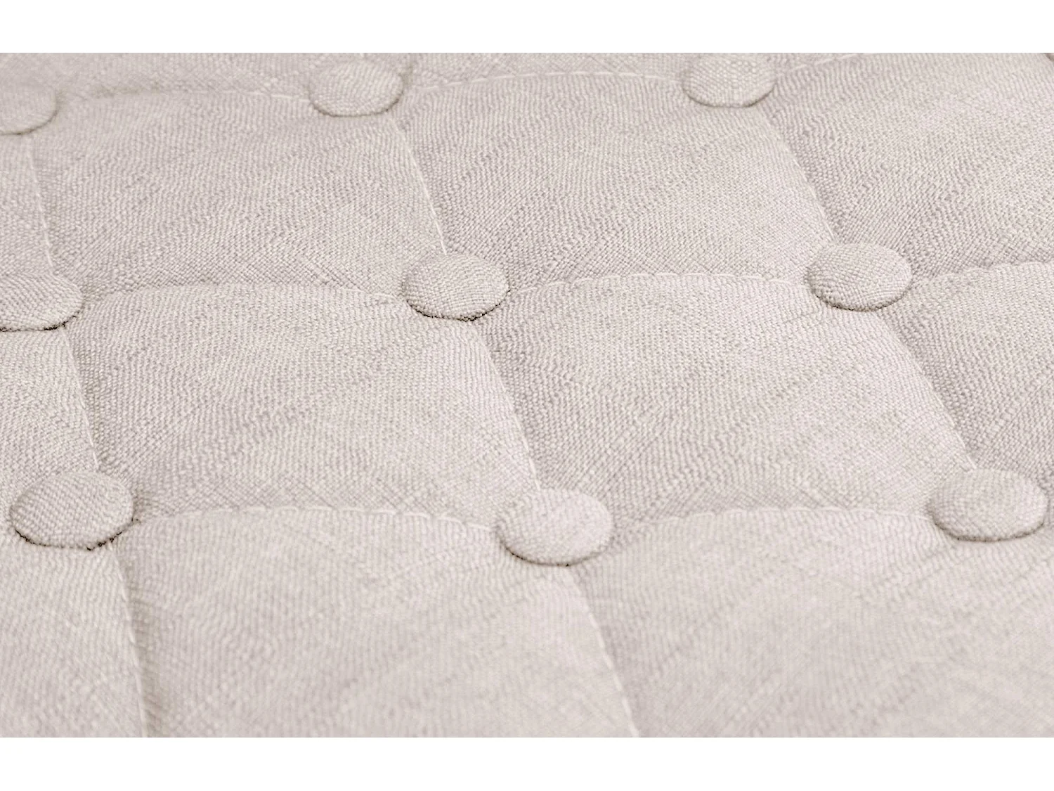 Bürostuhl - Stoff & Metall in Chromoptik - creme - Dublin