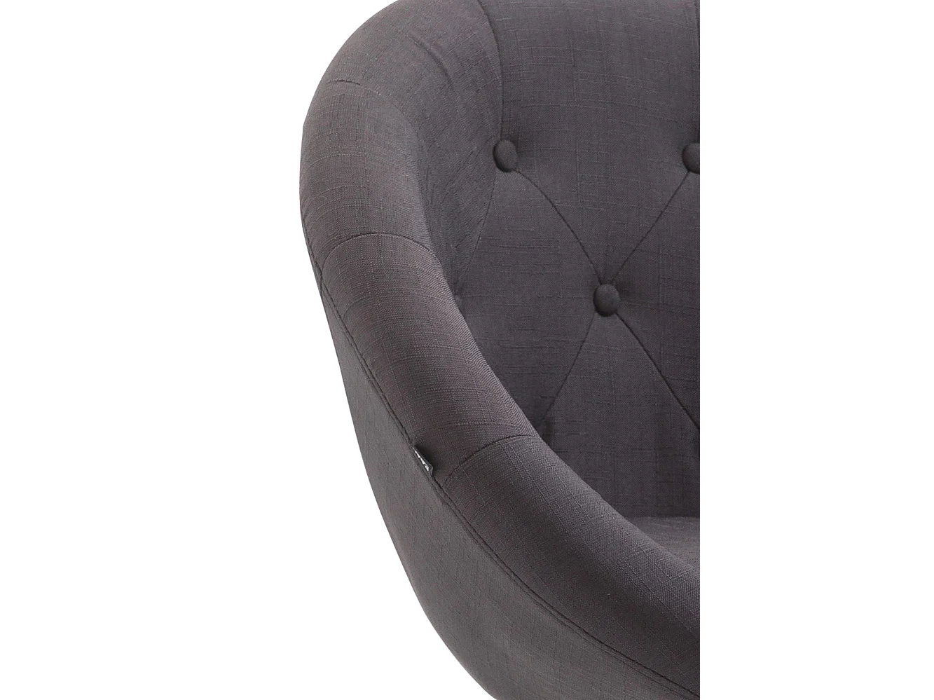 Barhocker - Stoff & Metall - dunkelgrau - London