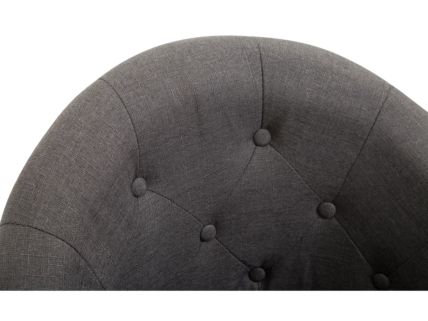 Barhocker - Stoff & Metall - dunkelgrau - London