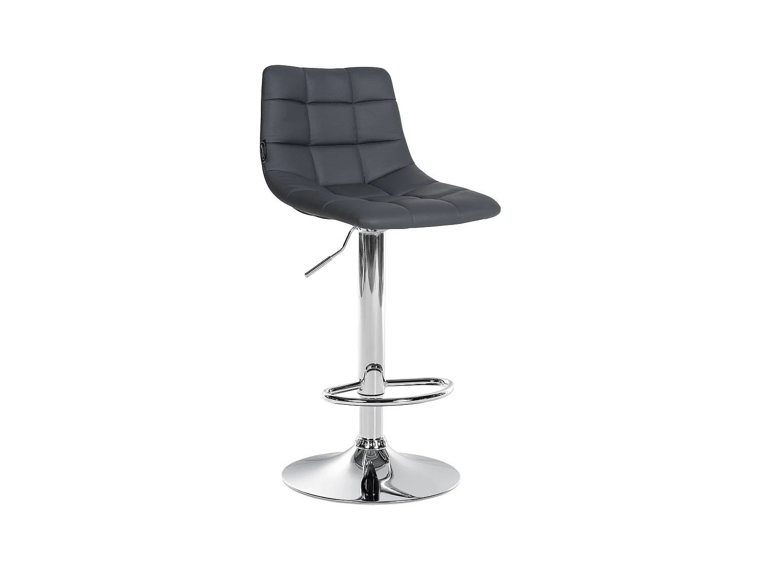 Barhocker - Kunstleder & Metall - grau - Jerry