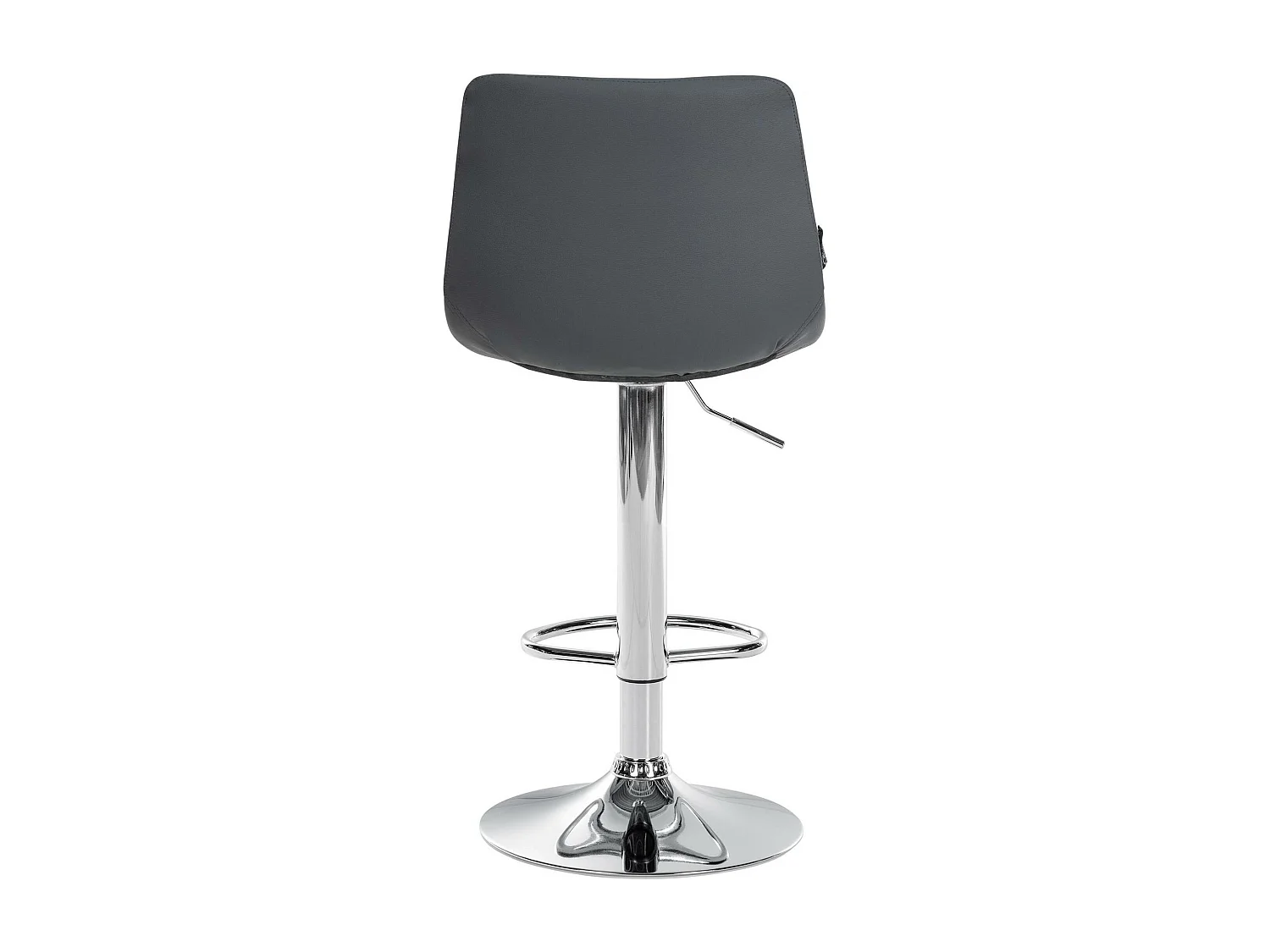 Tabouret de bar - Similicuir & Métal - Gris - Jerry