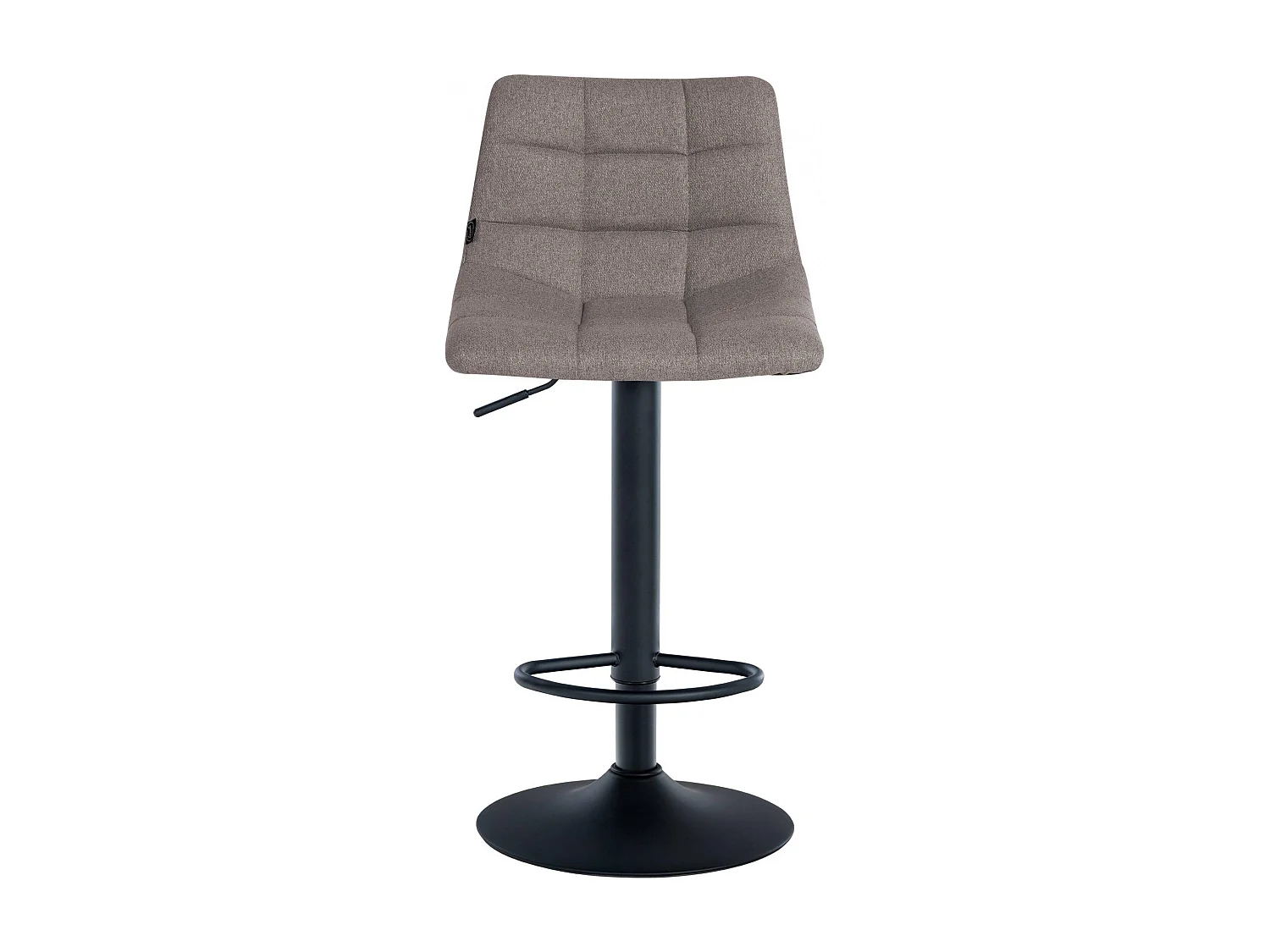 Tabouret de bar - Tissu & Métal - Gris - Jerry