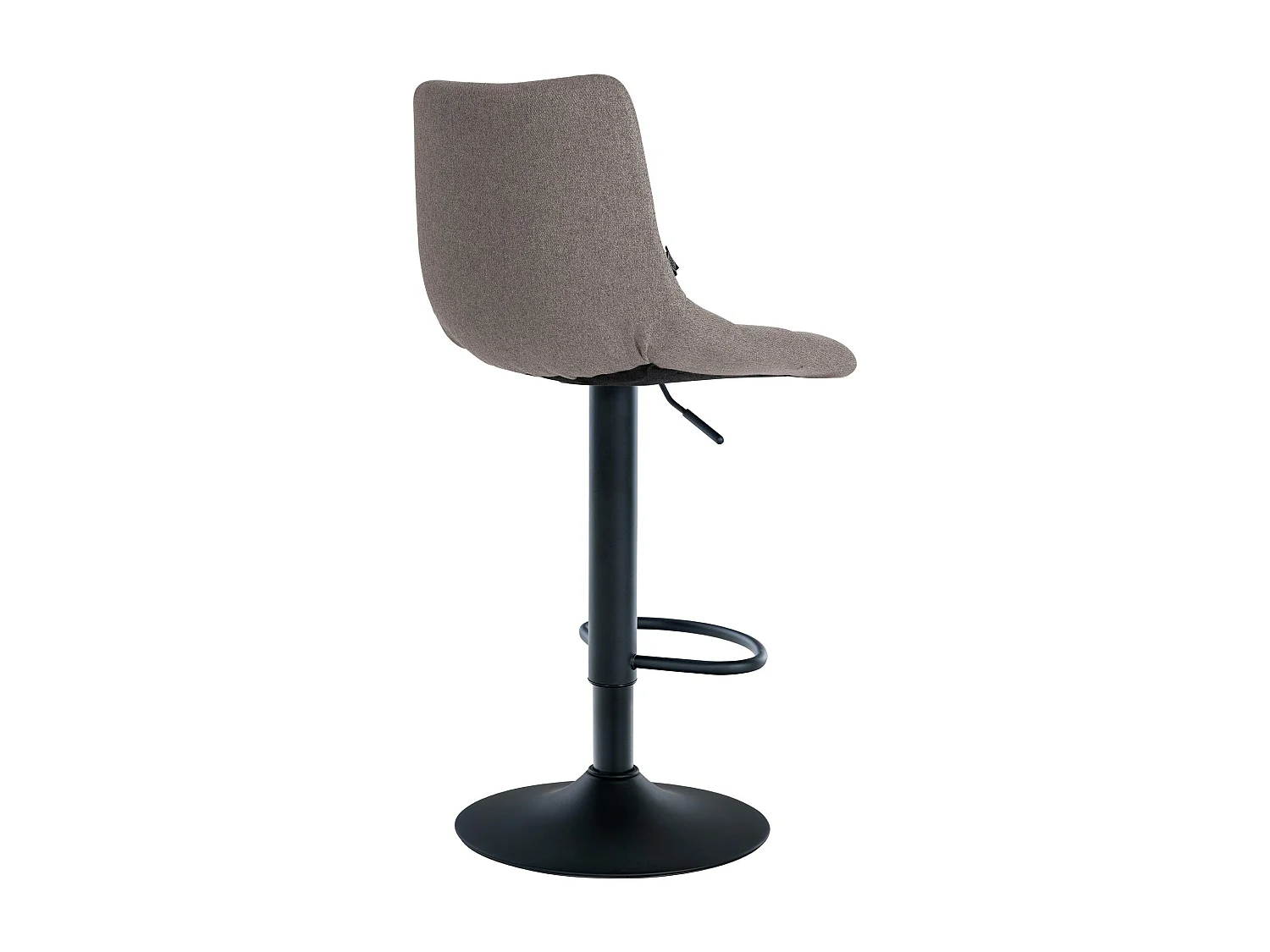 Tabouret de bar - Tissu & Métal - Gris - Jerry